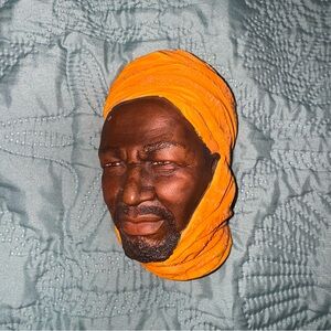 VTG Bossons England Chalkware Nigerian Man 1962 Wall Mounting Congleton EUC